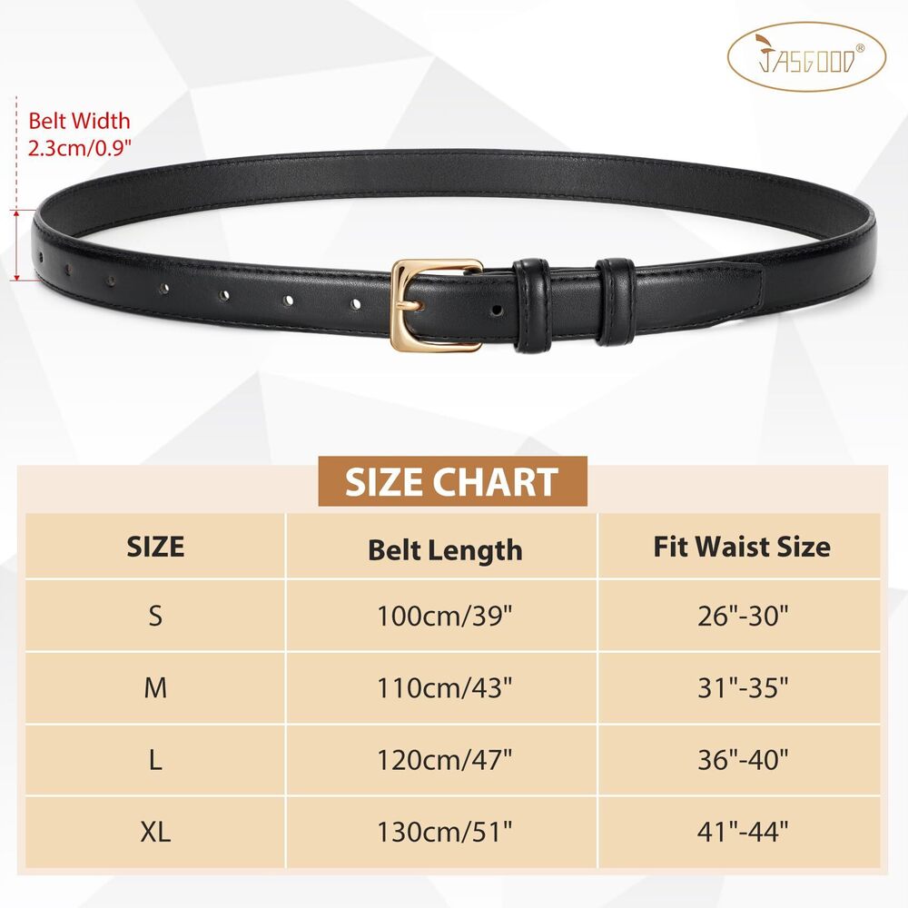 7265 Women Leather Belt For Pants Jeans Casual Fashion Ladies Skinny - Picture 6 of 7